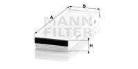 MANN-FILTER Filter, Innenraumluft CU 3023-2