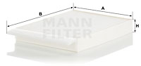 MANN-FILTER Filter, Innenraumluft CU 30 012