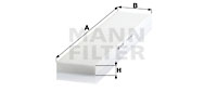 MANN-FILTER Filter, Innenraumluft CU 5480
