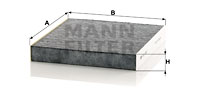 MANN-FILTER Filter, Innenraumluft CUK 2345
