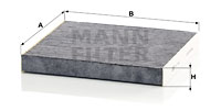 MANN-FILTER Filter, Innenraumluft CUK 2648