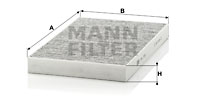 MANN-FILTER Filter, Innenraumluft CUK 3192