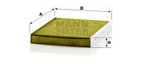MANN-FILTER Filter, Innenraumluft FP 2533-2