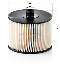 MANN-FILTER Kraftstofffilter PU 1018 x
