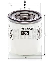 MANN-FILTER Ölfilter W 7050