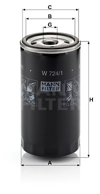 MANN-FILTER Ölfilter W 724/1