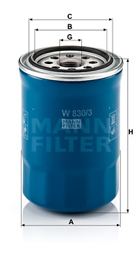 MANN-FILTER Ölfilter W 830/3