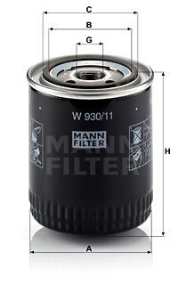 MANN-FILTER Ölfilter W 930/11