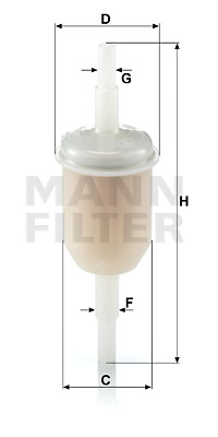 MANN-FILTER Kraftstofffilter WK 31/2