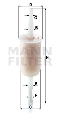 MANN-FILTER Kraftstofffilter WK 32