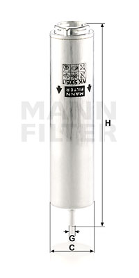 MANN-FILTER Kraftstofffilter WK 5005/1 z