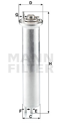 MANN-FILTER Kraftstofffilter WK 532
