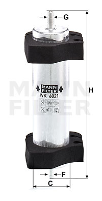 MANN-FILTER Kraftstofffilter WK 6021