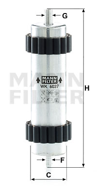 MANN-FILTER Kraftstofffilter WK 6037