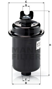 MANN-FILTER Kraftstofffilter WK 612/4