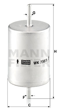 MANN-FILTER Kraftstofffilter WK 730/5