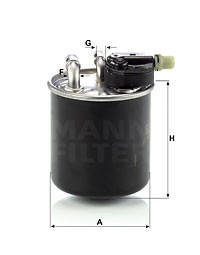 MANN-FILTER Kraftstofffilter WK 820/14