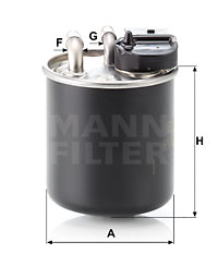 MANN-FILTER Kraftstofffilter WK 820/16