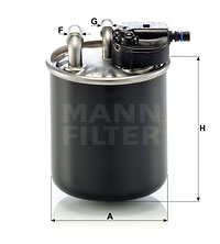 MANN-FILTER Kraftstofffilter WK 820/21
