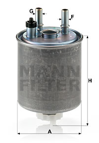 MANN-FILTER Kraftstofffilter WK 918/1