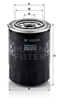 MANN-FILTER Ölfilter WP 928/83