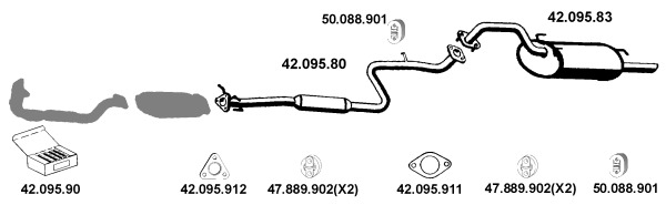 EBERSPÄCHER Abgasanlage 422001