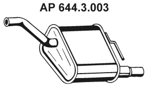 EBERSPÄCHER Endschalldämpfer 644.3.003