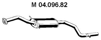 EBERSPÄCHER Mittelschalldämpfer 04.096.82