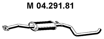 EBERSPÄCHER Mittelschalldämpfer 04.291.81