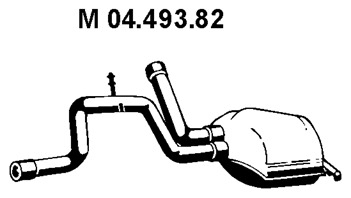 EBERSPÄCHER Mittelschalldämpfer 04.493.82