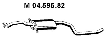 EBERSPÄCHER Mittelschalldämpfer 04.595.82