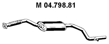 EBERSPÄCHER Mittelschalldämpfer 04.798.81
