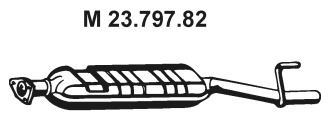 EBERSPÄCHER Mittelschalldämpfer 23.797.82