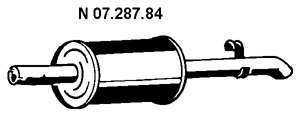 EBERSPÄCHER Endschalldämpfer 07.287.84