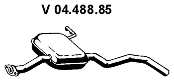 EBERSPÄCHER Vorschalldämpfer 04.488.85