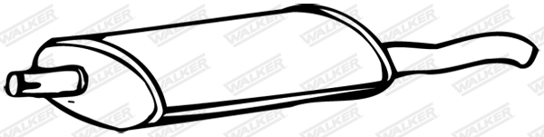 WALKER Endschalldämpfer 07845