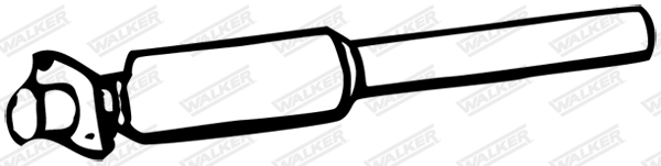 WALKER Mittelschalldämpfer 08884