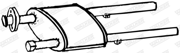 WALKER Vorschalldämpfer 13077