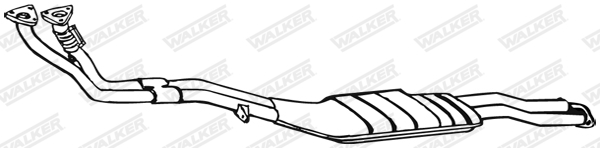 WALKER Mittelschalldämpfer 17504