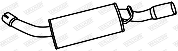WALKER Endschalldämpfer 18730