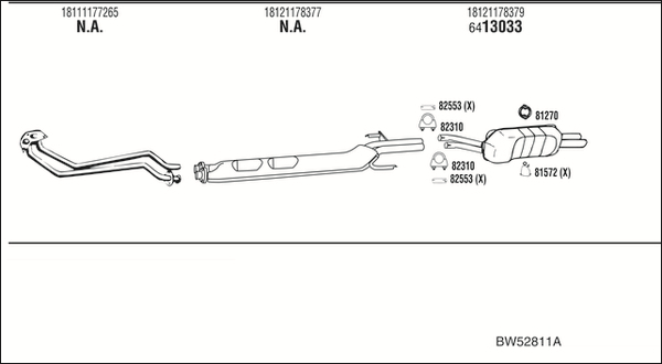 WALKER Abgasanlage BW52811A