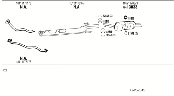 WALKER Abgasanlage BW52812