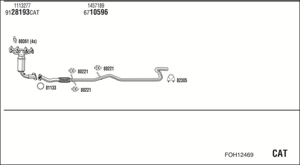 WALKER Abgasanlage FOH12469