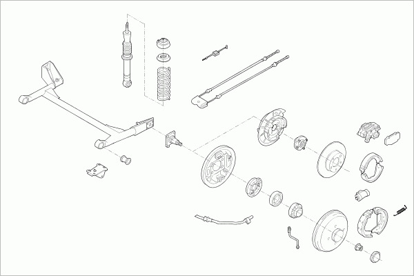 BOGE Radaufhängung FORD-ESCOR-RB013