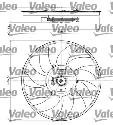 VALEO Lüfter, Motorkühlung 696349