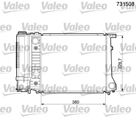 VALEO Kühler, Motorkühlung 731508
