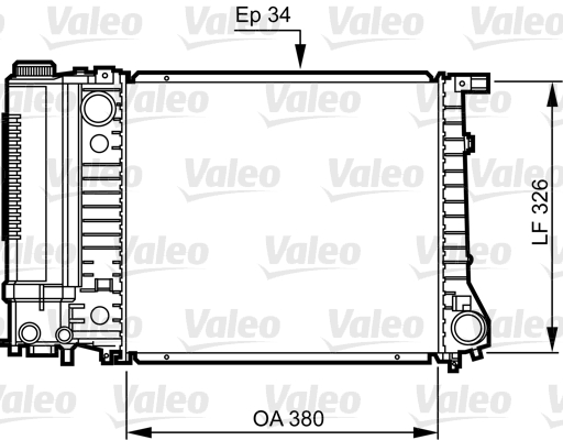 VALEO Kühler, Motorkühlung 731509