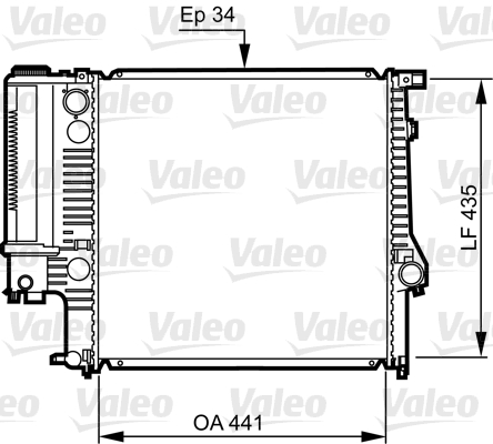 VALEO Kühler, Motorkühlung 731512