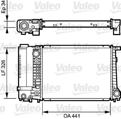 VALEO Kühler, Motorkühlung 731520