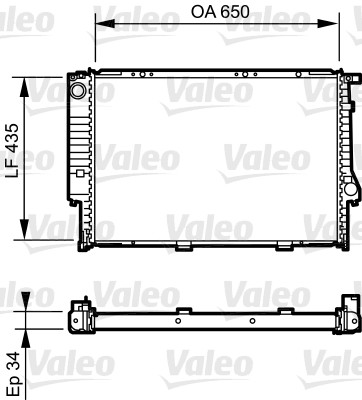 VALEO Kühler, Motorkühlung 731523